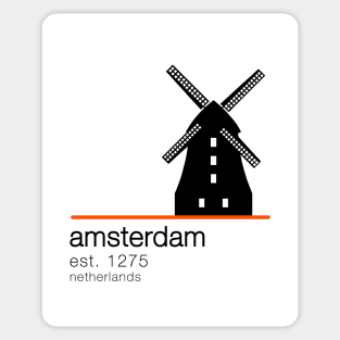 Amsterdam windmill Sticker